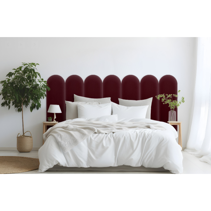 Polsterpaneel Magic Velvet Bordeauxrot 20 cm